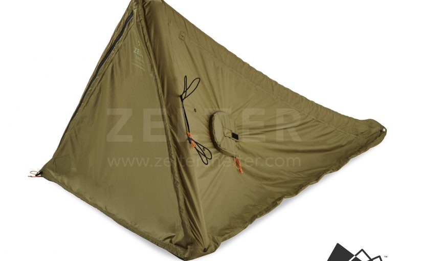 Shelter, Tent, three-quarter view (Green)